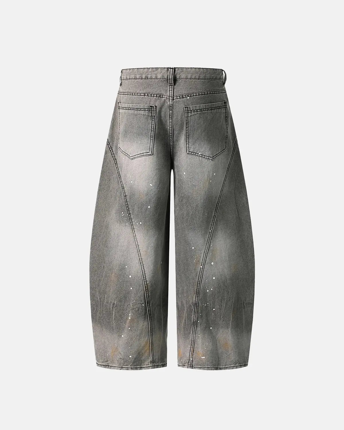 Ink splash Barrel Jeans | LCDEGO Streetwear