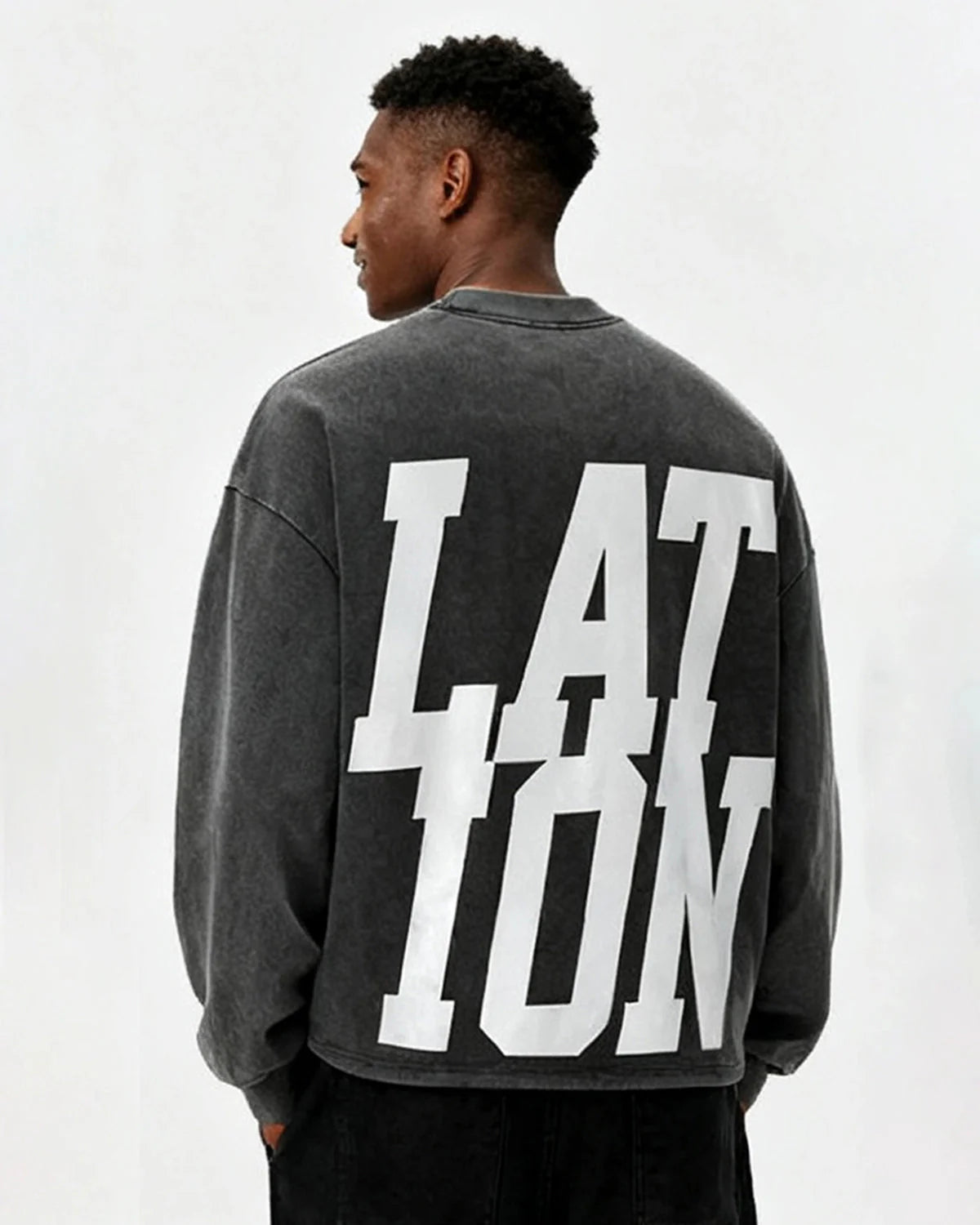 Reflective Logo Acid Wash Tees | LCDEGO Streetewear