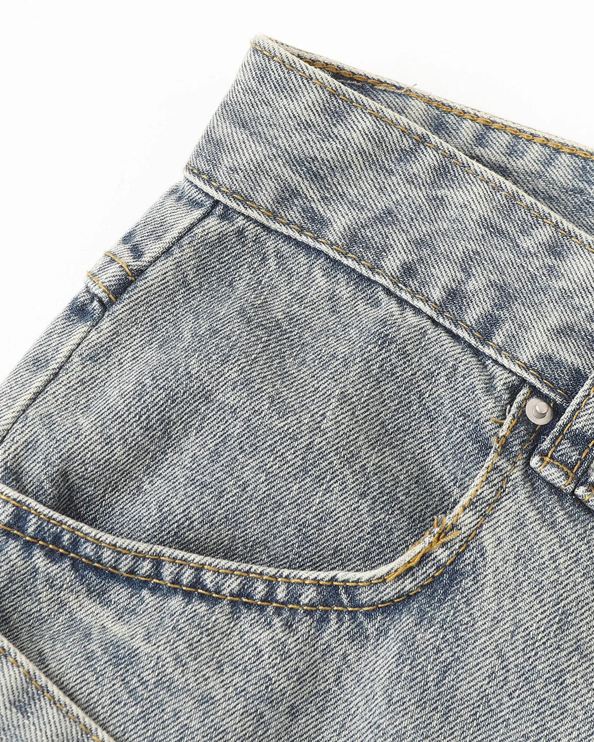Double Waist Embroidered Baggy Jeans | LCDEGO Streetwear