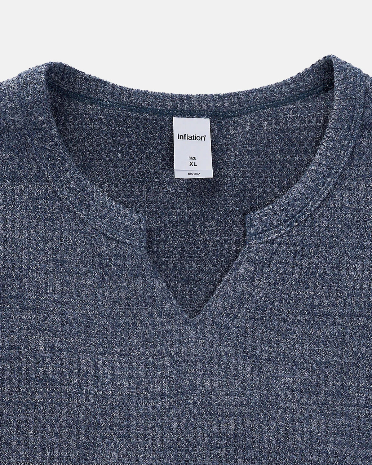 V-neck Long Sleeve Waffle Tees | LCDEGO Streetwear
