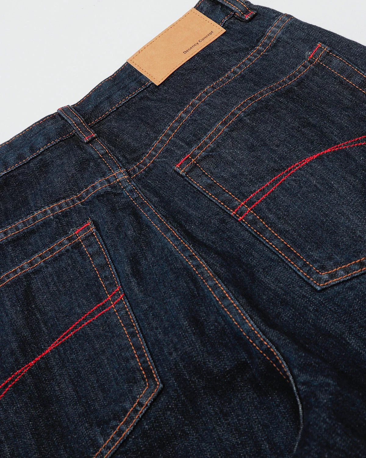 Panelled Raw Denim Baggy Jeans | LCDEGO Streetwear