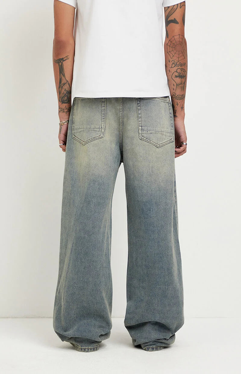 Blake Extreme Baggy Jeans Medium Blue Light Wash