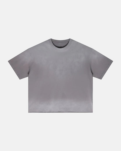 Monkey Washed Boxy Cropped T-Shirt | LCDEGO Streetwear