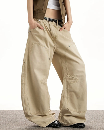Retro Distressed Cargo Baggy Pants | LCDEGO Streetwear