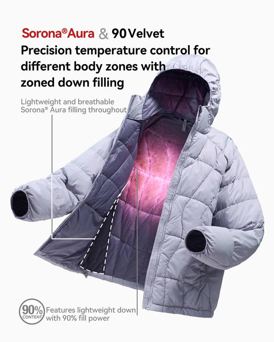 Ultra-Light Hooded Down Jacket | LCDEGO Streetwear