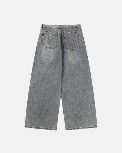 Star Patched Baggy Jeans | LCDEGO Streetwear