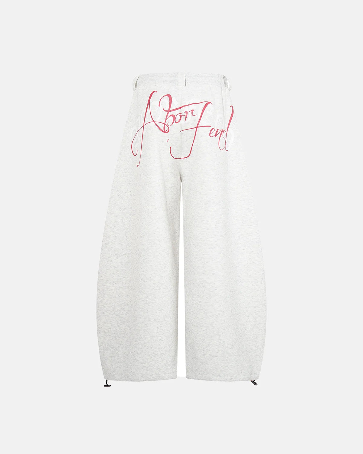 back gothic script print sweatpants