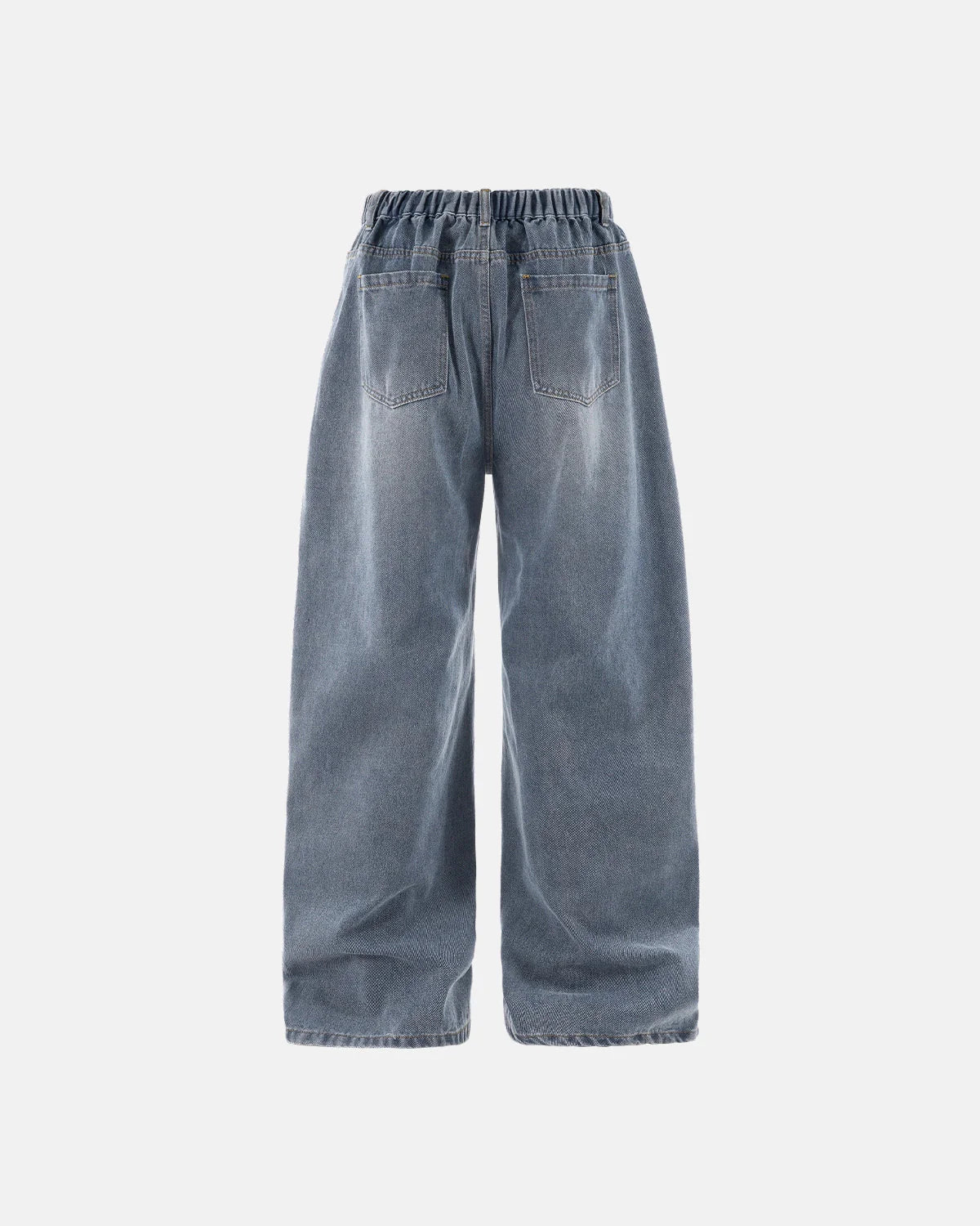 Acid Wash Detachable Bandana Baggy Jeans | LCDEGO Streetwear