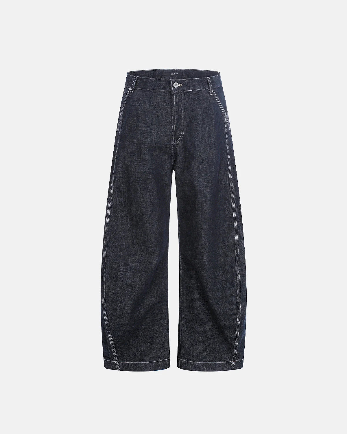 Raw Blue Wide Leg Denim Jeans | LCDEGO Streetwear