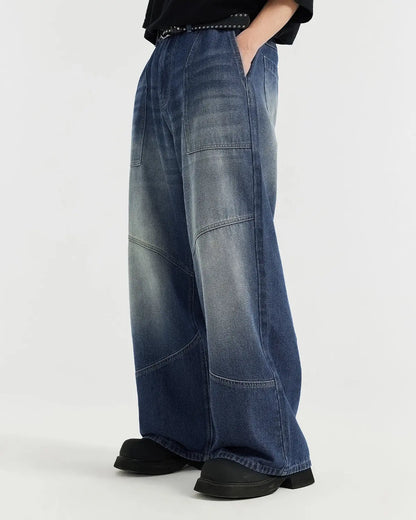 LCDEGO Washed Baggy Jeans