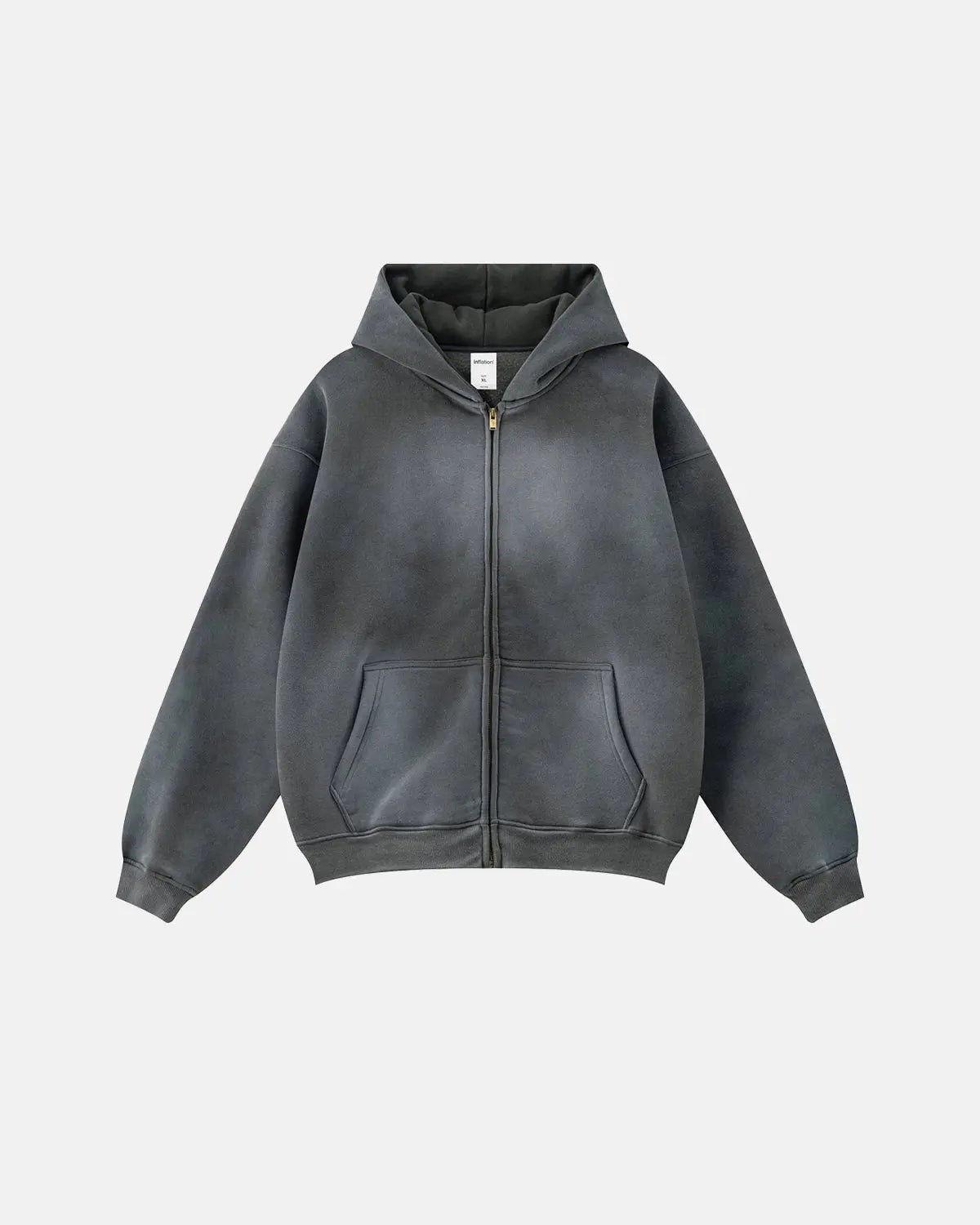 Acid Washed Zip Up Hoodies | LCDEGO Streetwear