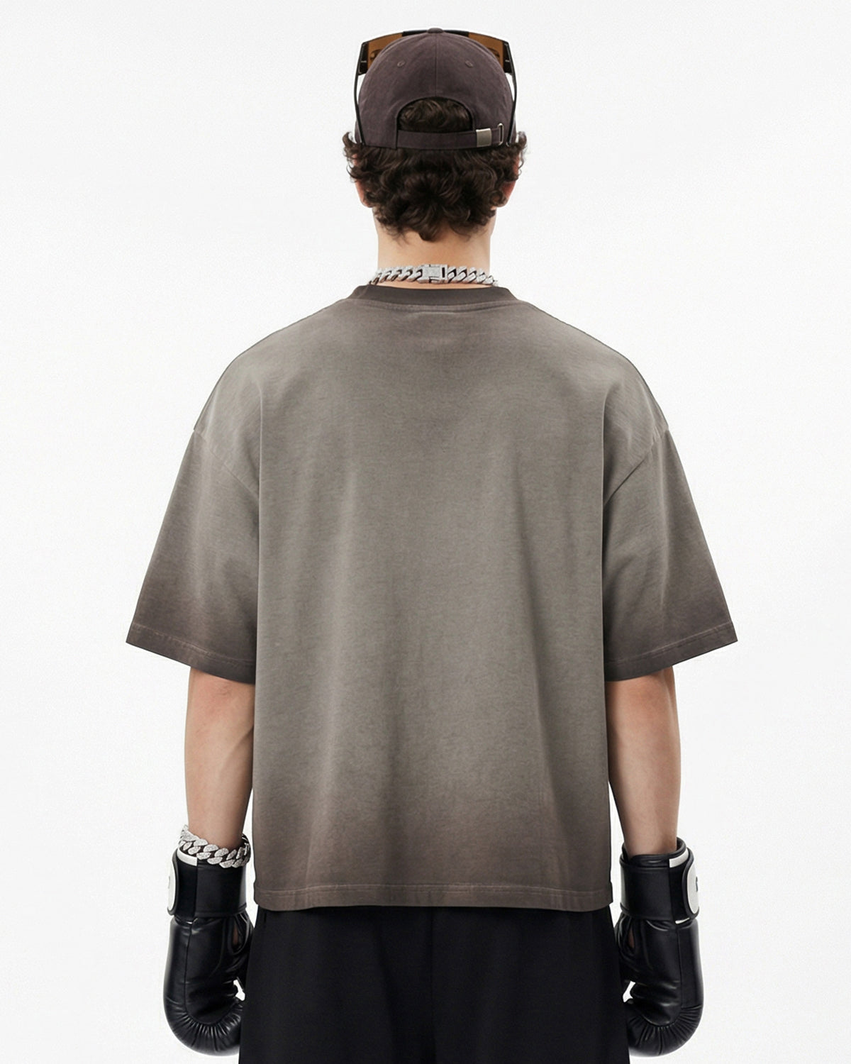 Monkey Washed Dyed Fade Boxy T-Shirt | LCDEGO Streetwear