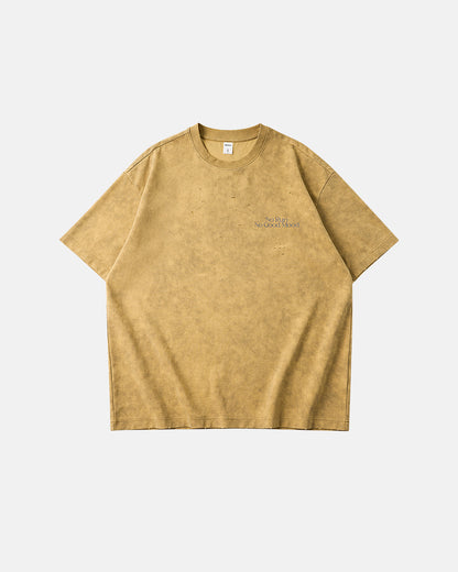 Distressed Tie-Dye Reflective Print T-Shirt | LCDEGO Streetwear