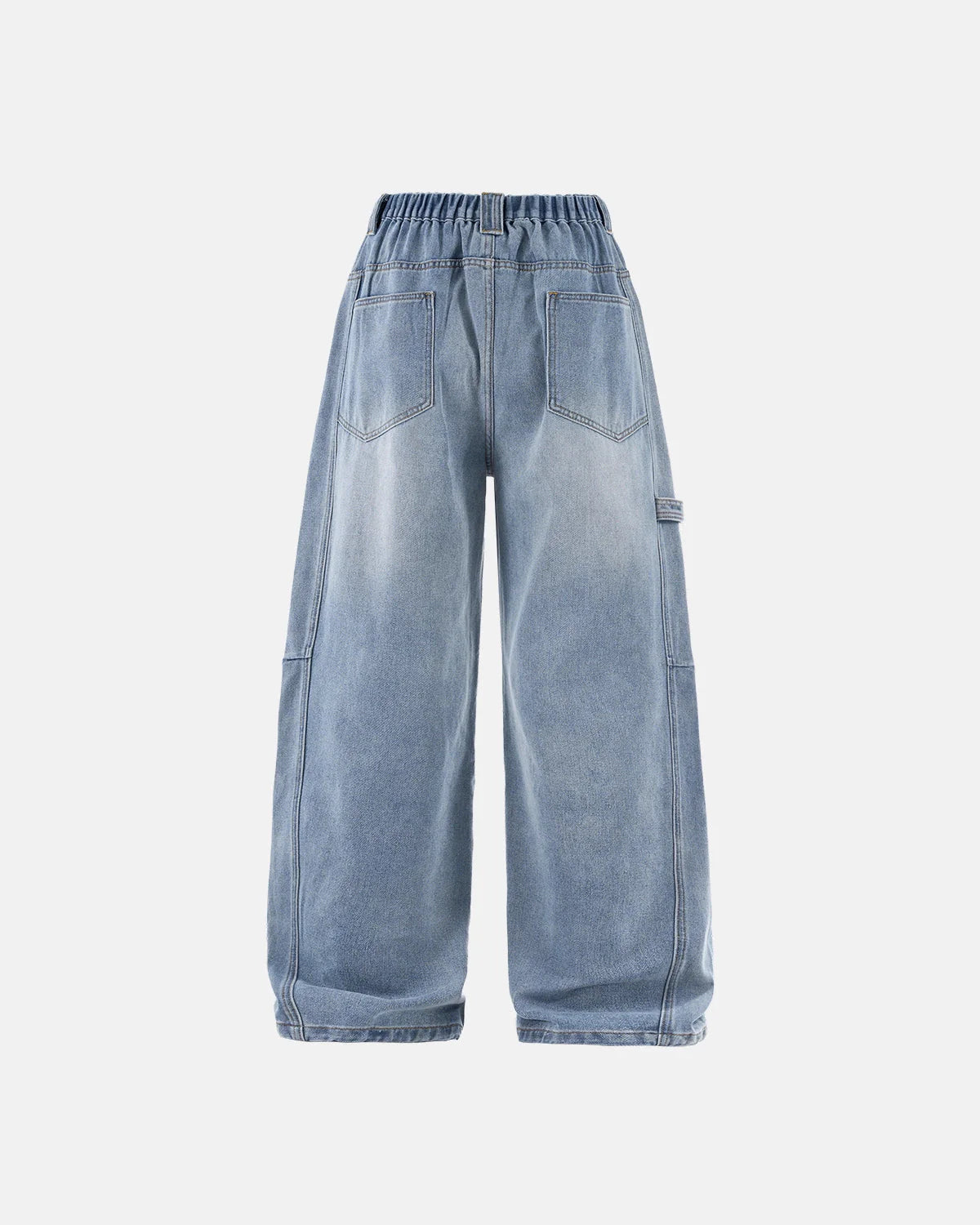 Distressed Wide Leg Cargo Jeans | LCDEGO Streetwear