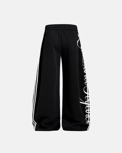 Script Stripe Baggy Sweatpants| LCDEGO Streetwear