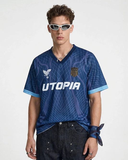 Geometric Pattern Mesh Jersey | LCDEGO Streetwear