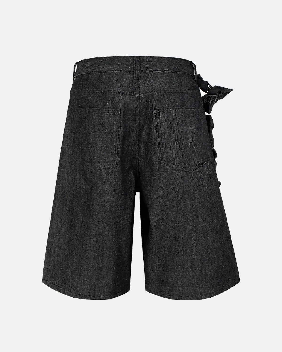 baggy cargo jorts with tactical panel detail