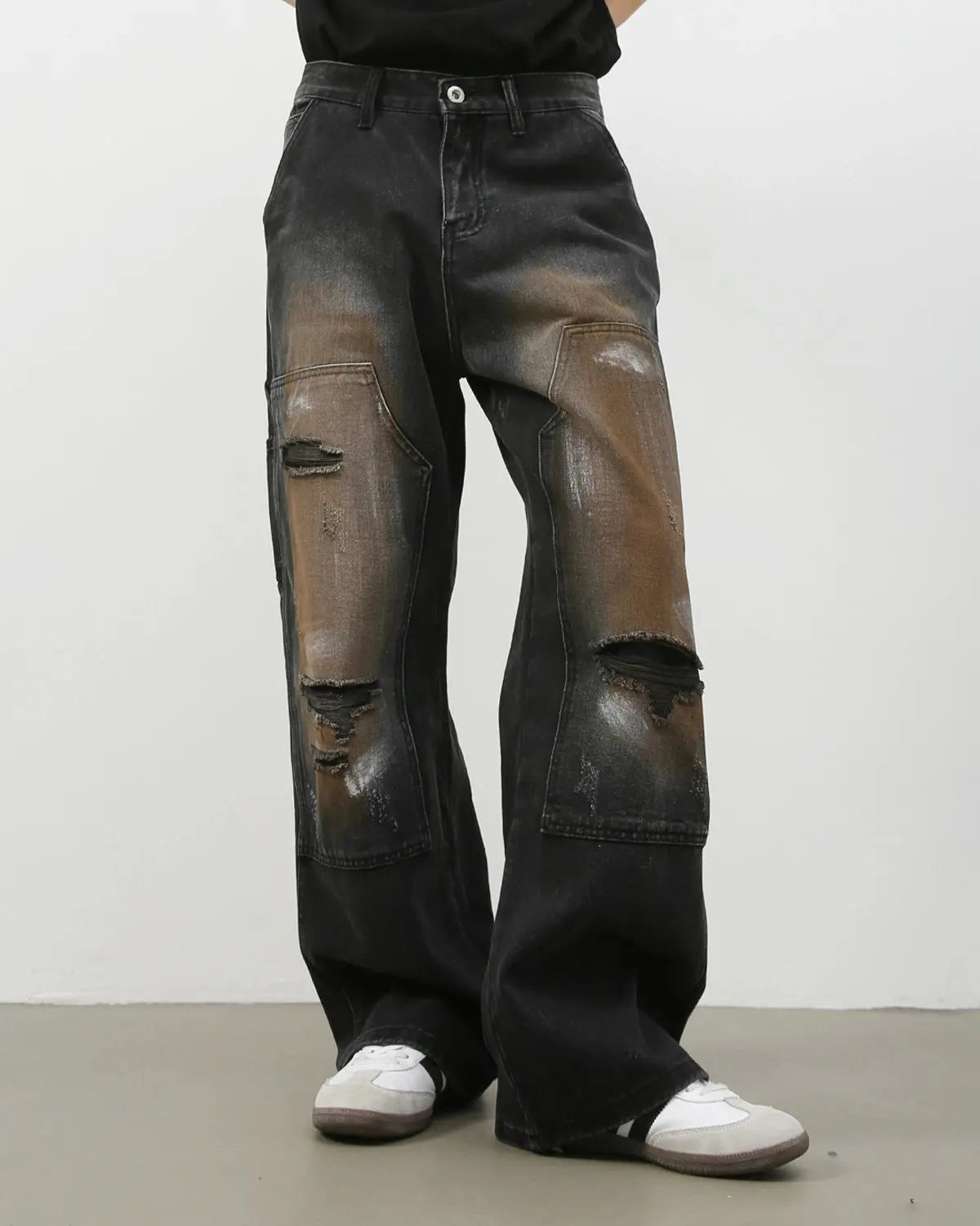 Vintage Ripped Baggy Jeans | LCDEGO Streetwear