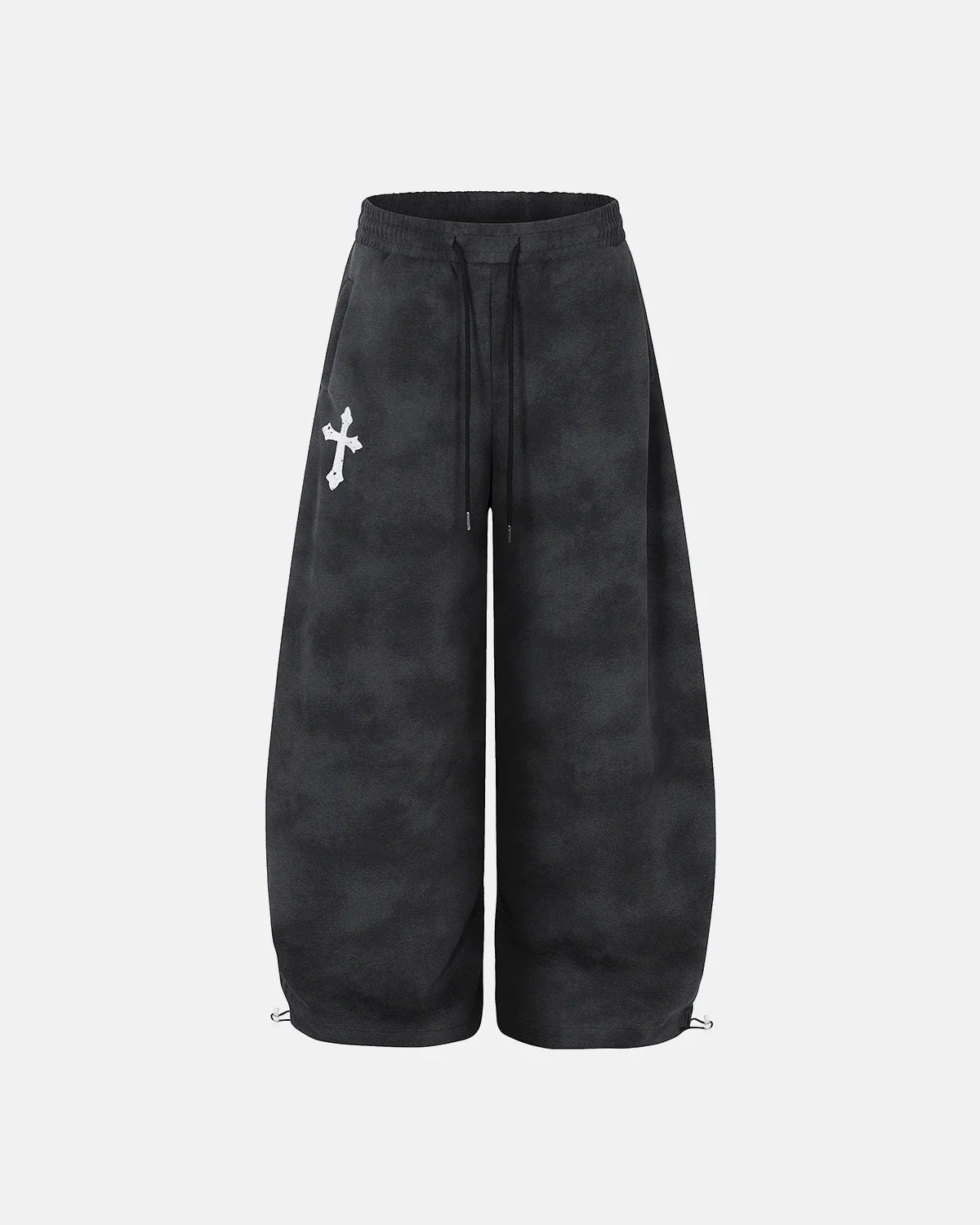 Washed Cross Barrel Sweatpants | LCDEGO Streetwear