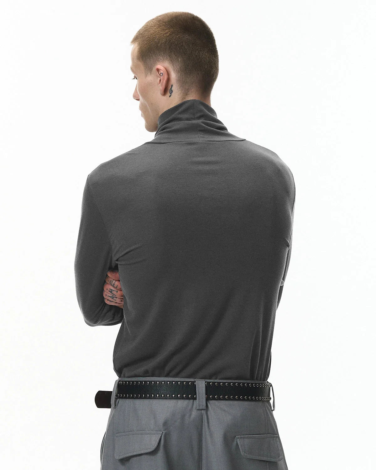 Wool-Blend Turtleneck Tees | LCDEGO Streetwear