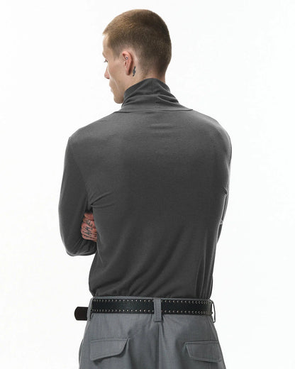 Wool-Blend Turtleneck Tees | LCDEGO Streetwear