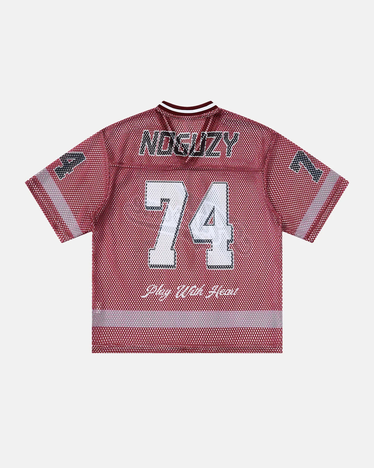V-neck Graphic Mesh Jersey | LCDEGO Streetwear