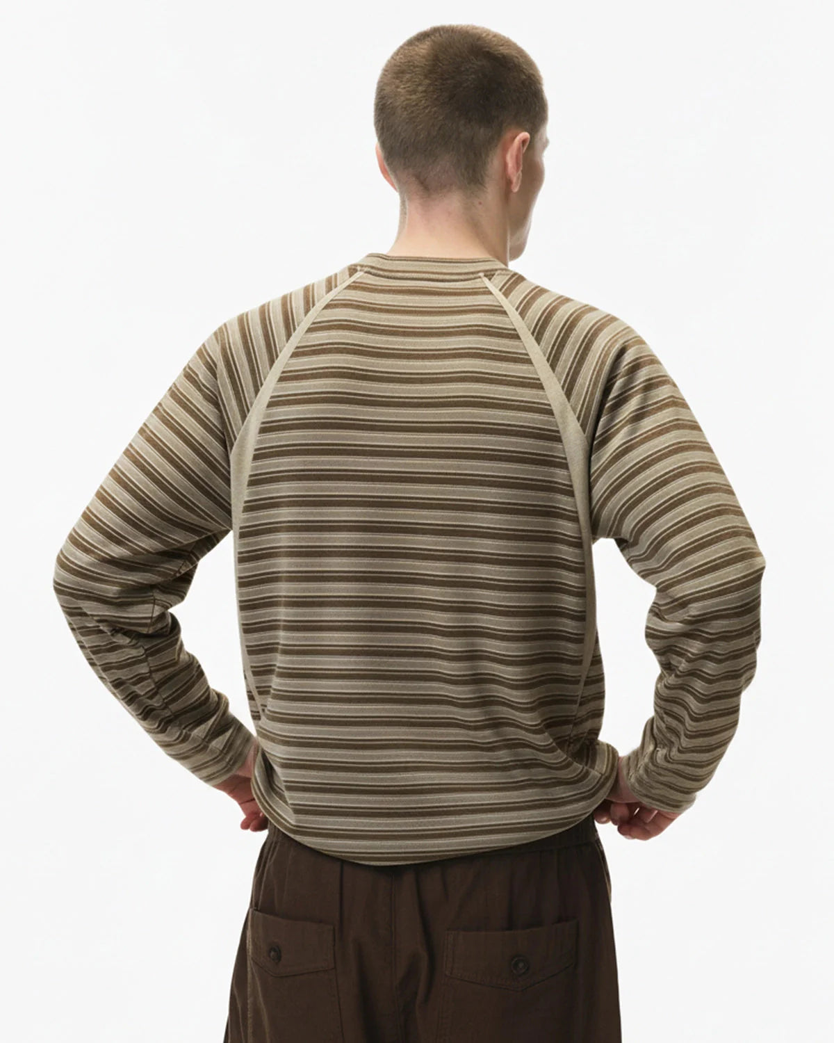 Patchwork Striped Long Sleeve Tees | LCDEGO Streetwear