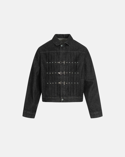 Raw Clasp Denim Jacket | LCDEGO Streetwear