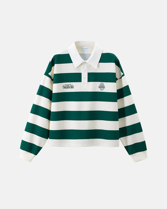 Green Rugby Polo Shirt | LCDEGO Streetwear