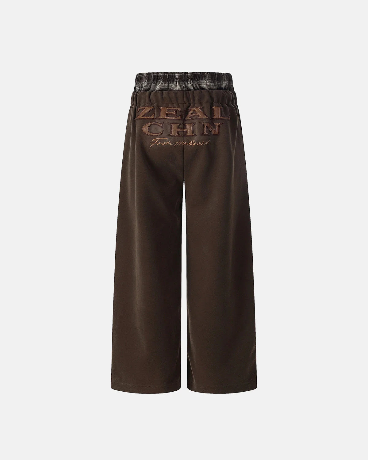 Appliqu¨¦ Embroidery Washed Baggy Sweatpant | LCDEGO Streetwear