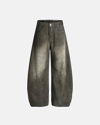 Dirty Acid Wash Baggy Jeans | LCDEGO Streetwear