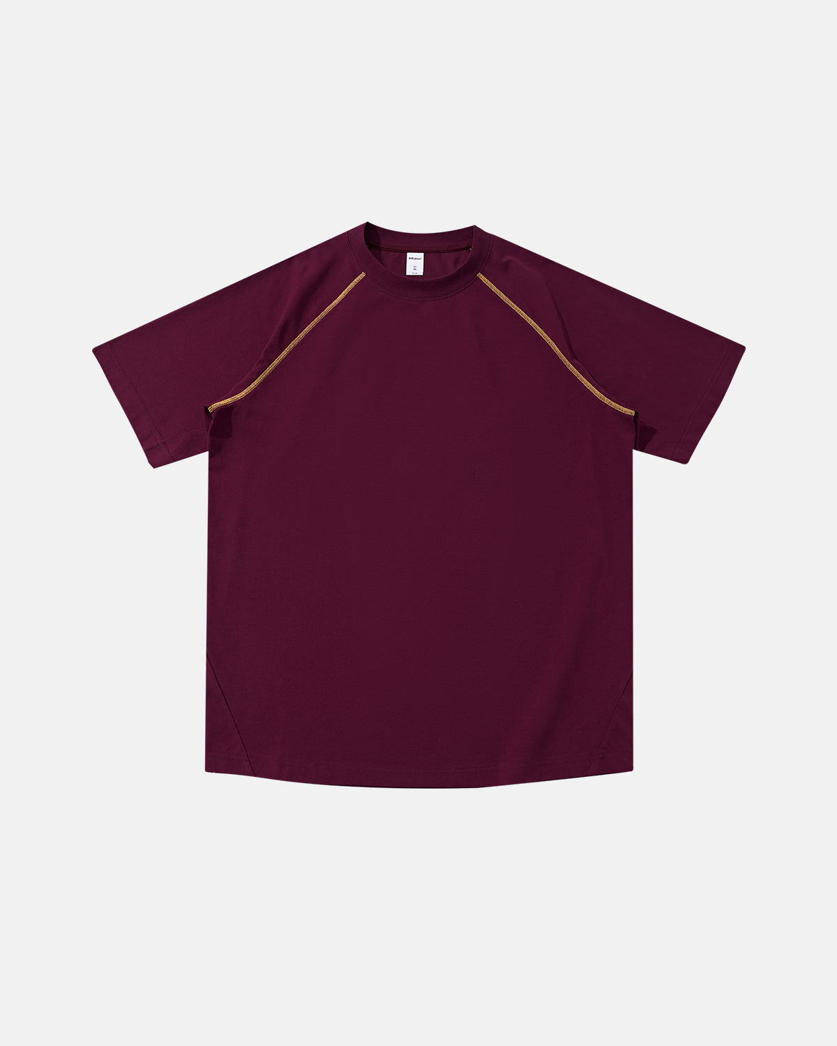 Contrast Color Stiching Stretch T-shirt | LCDEGO Streetwear