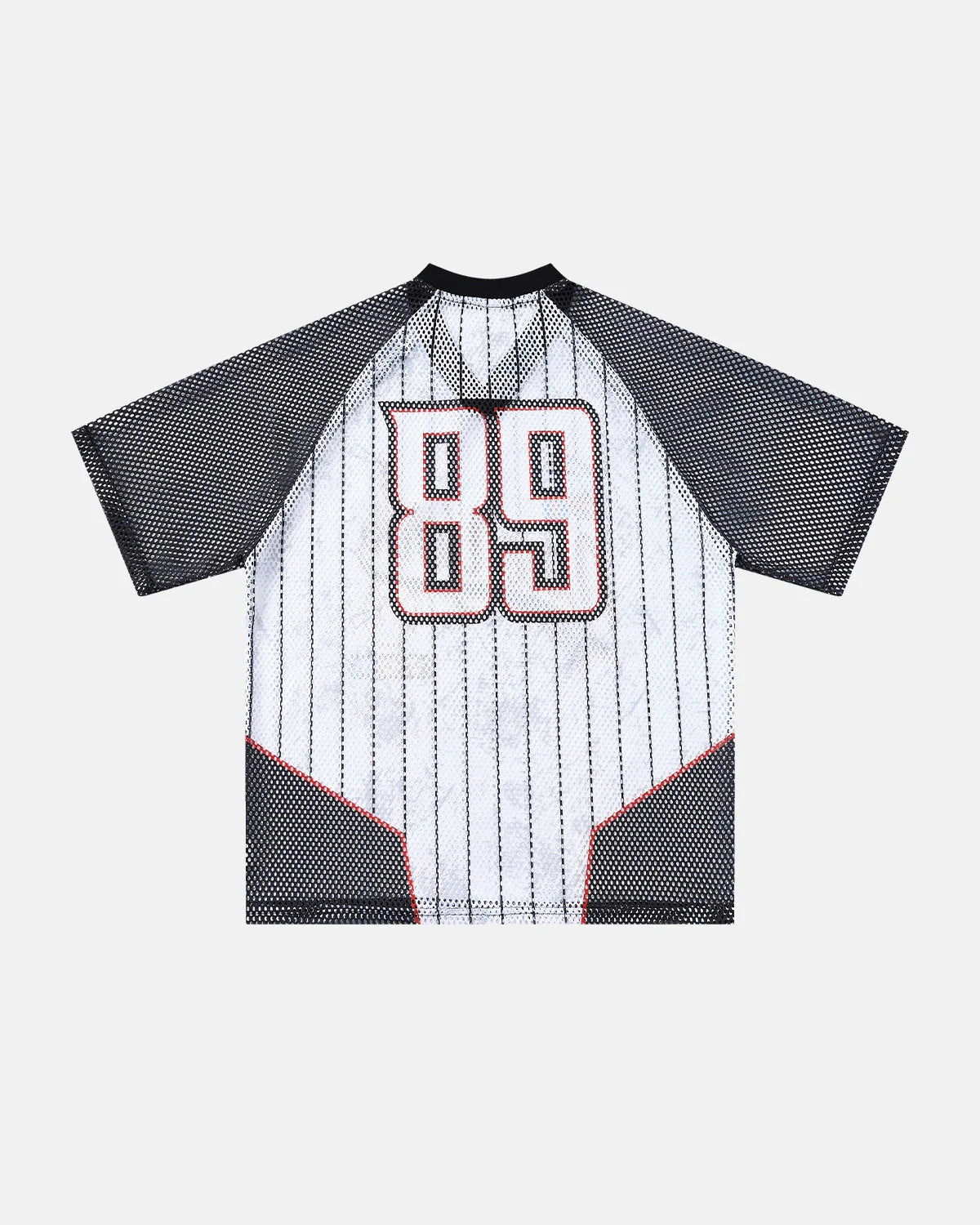 Pinstripe Colorblock Mesh Jersey | LCDEGO Streetwear
