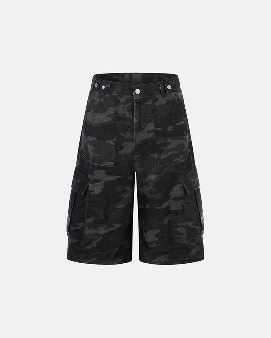 Dark Camo Cargo Shorts | LCDEGO Streetwear