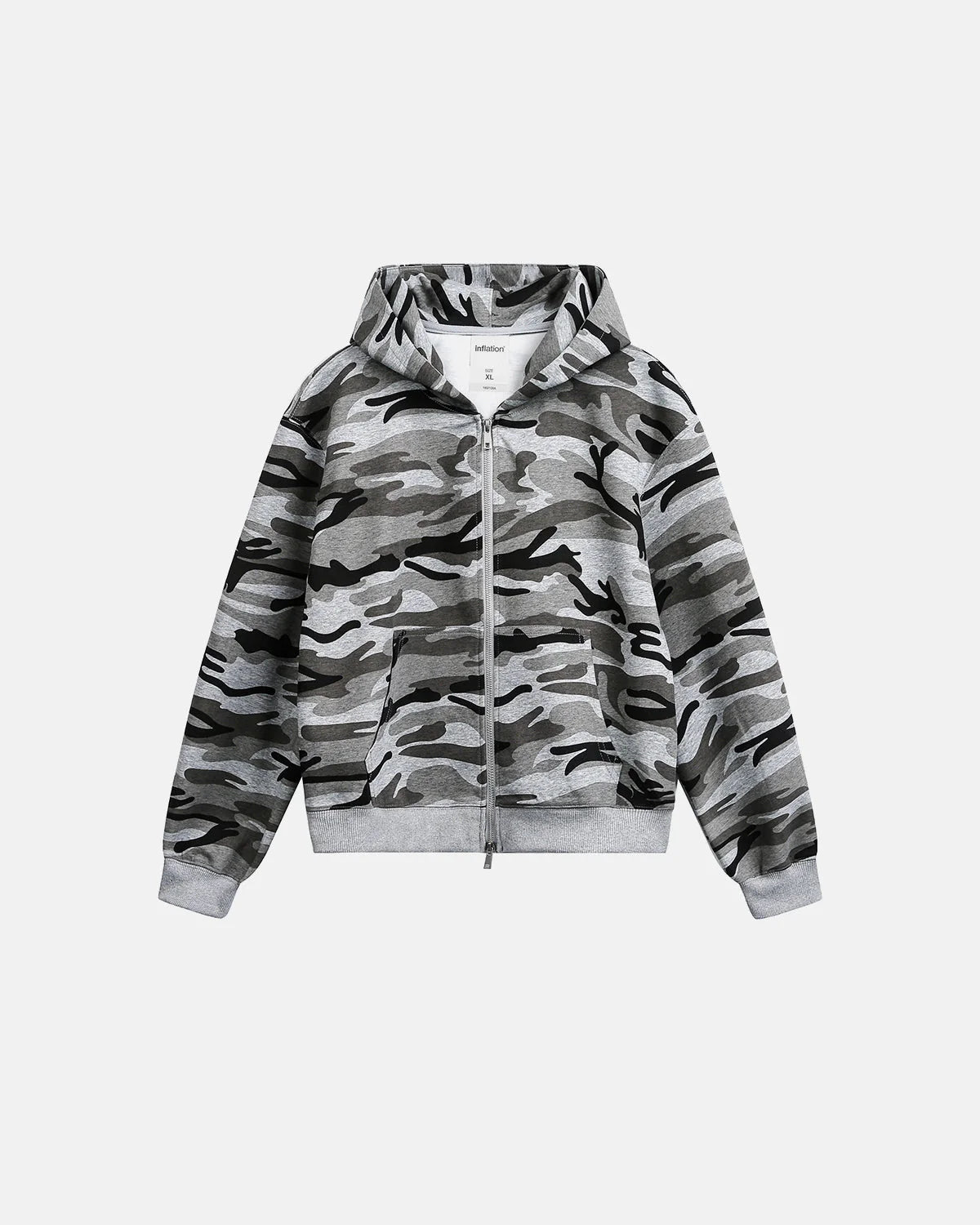 Cropped Camouflage Zip Up Hoodie | LCDEGO Streetwear