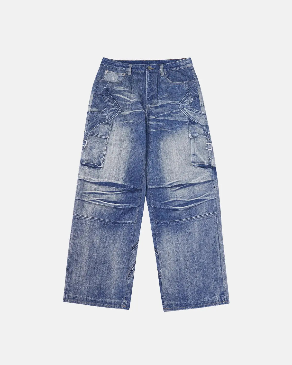 Digital Printing Denim Pants | LCDEGO Streetwear