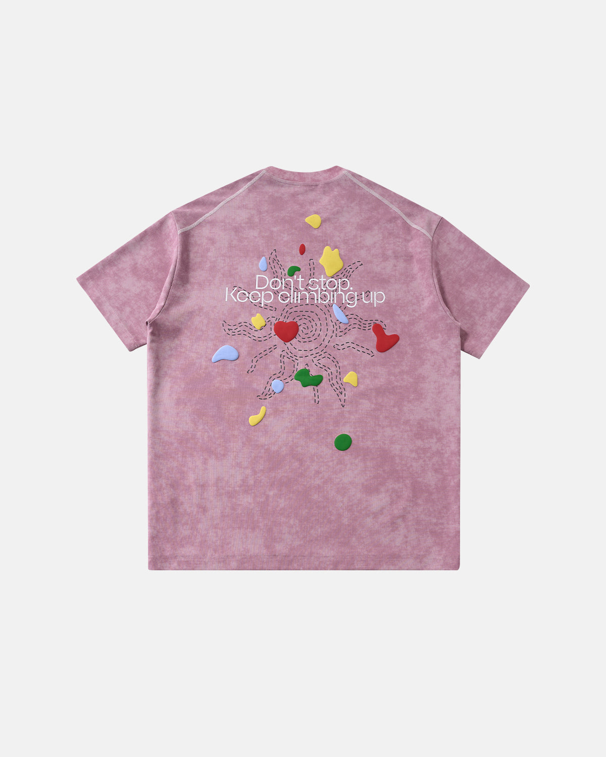 Snow Washed Puff Print T-Shirt | LCDEGO Streetwear