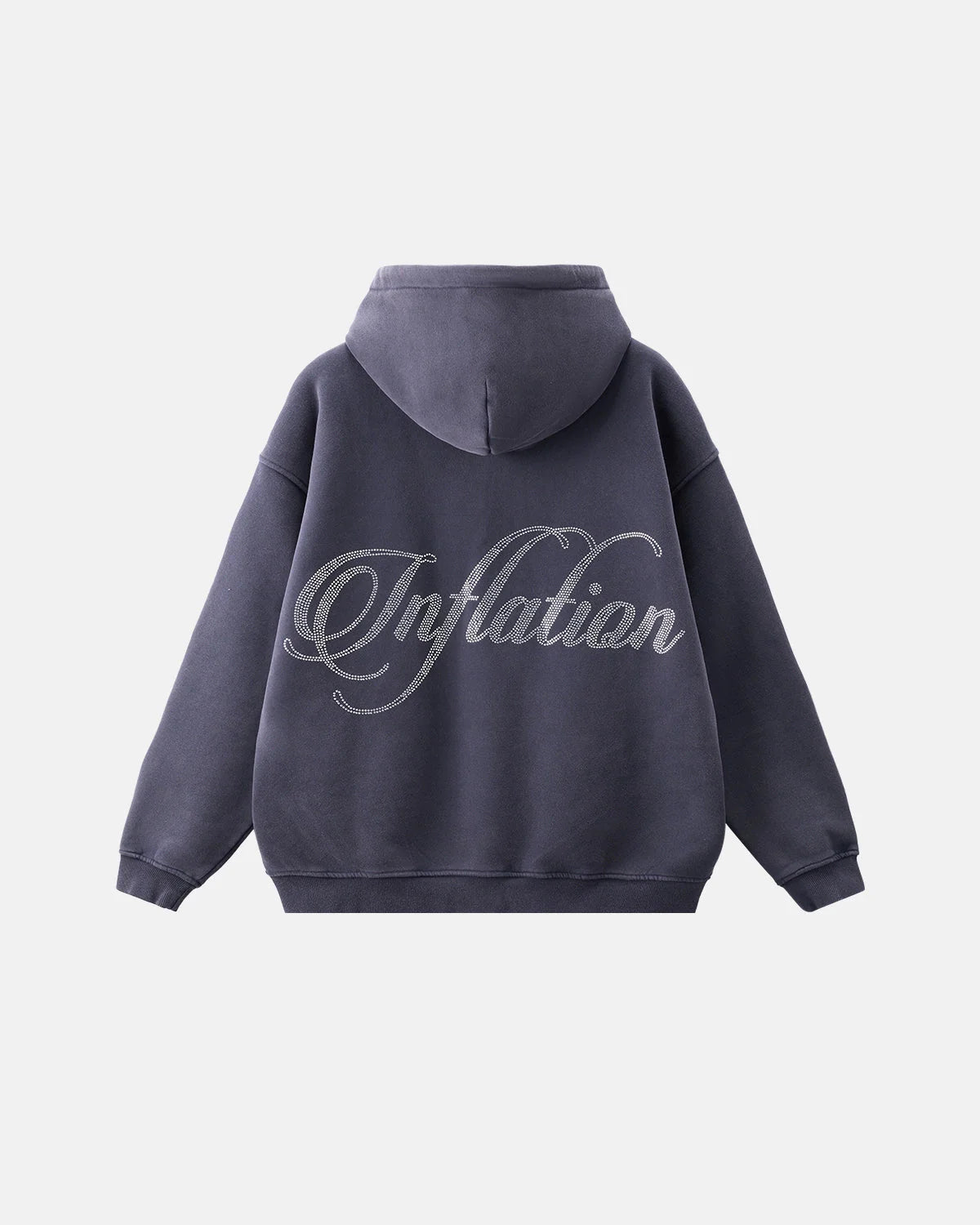 Shiny Rhinestone Acid Wash Hoodies | LCDEGO Streetwear