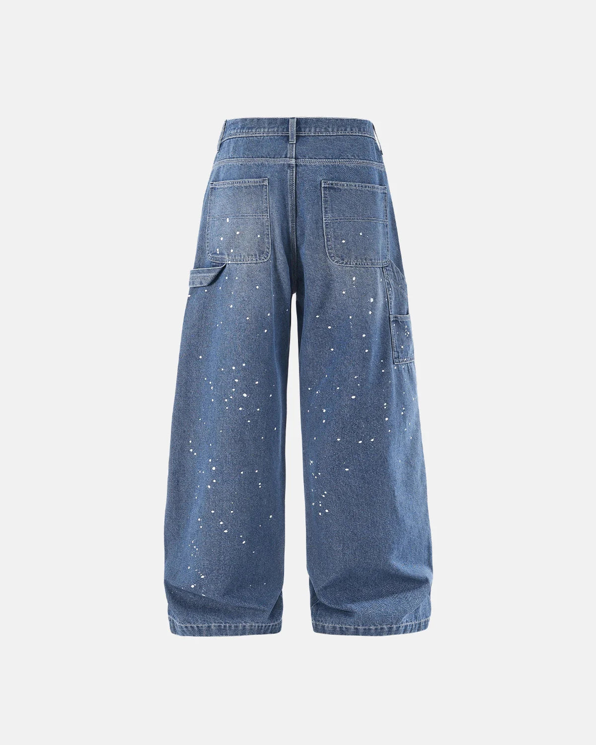 Splash Ink Print Straight Leg Denim Jeans | LCDEGO Streetwear