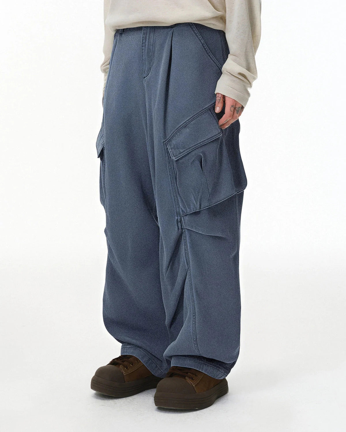 Baggy Cargo Pants with Multiple Pockets | LCDEGO Streetwear