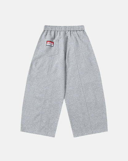 Grey Baggy Wide Leg Sweatpants | LCDEGO Streetwear