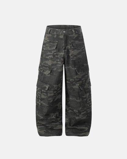 Multi Pockets Camo Cargo Pants | LCDEGO Streetwear