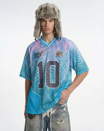 Oversized Mesh Football Jersey | LCDEGO Streetwear