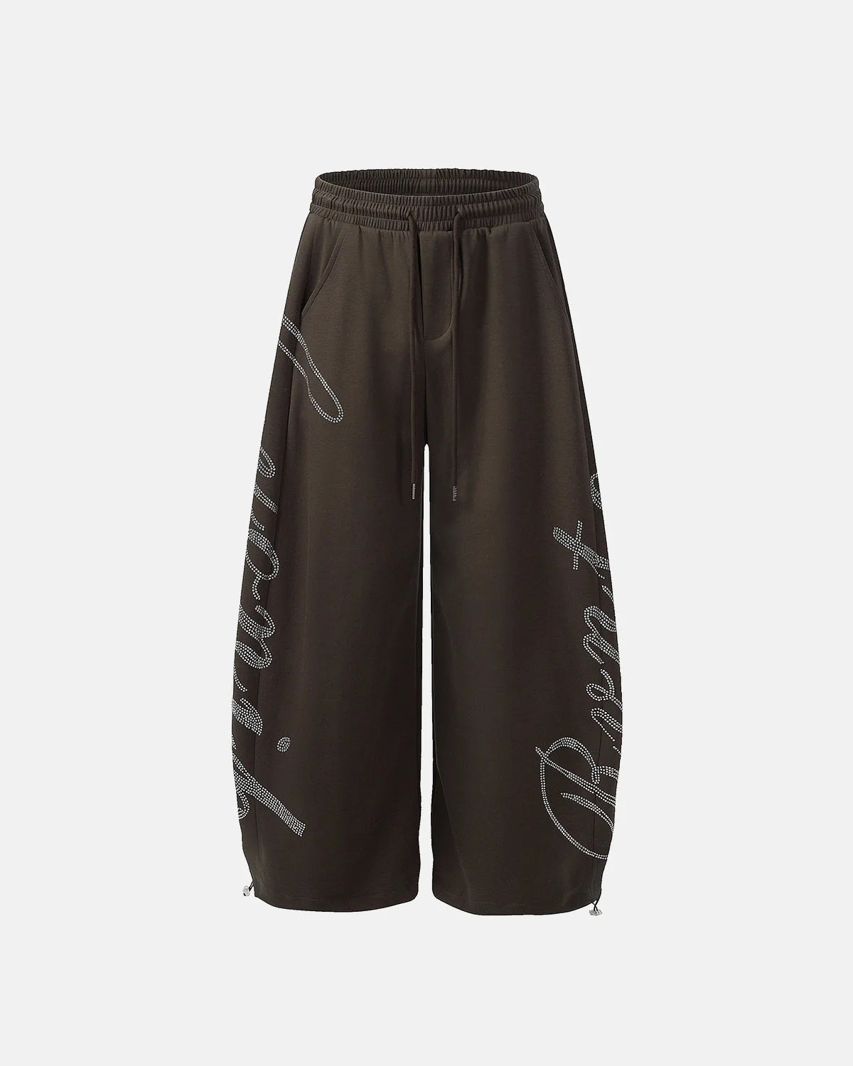 Rhinestone Baggy Joggers | LCDEGO Streetwear