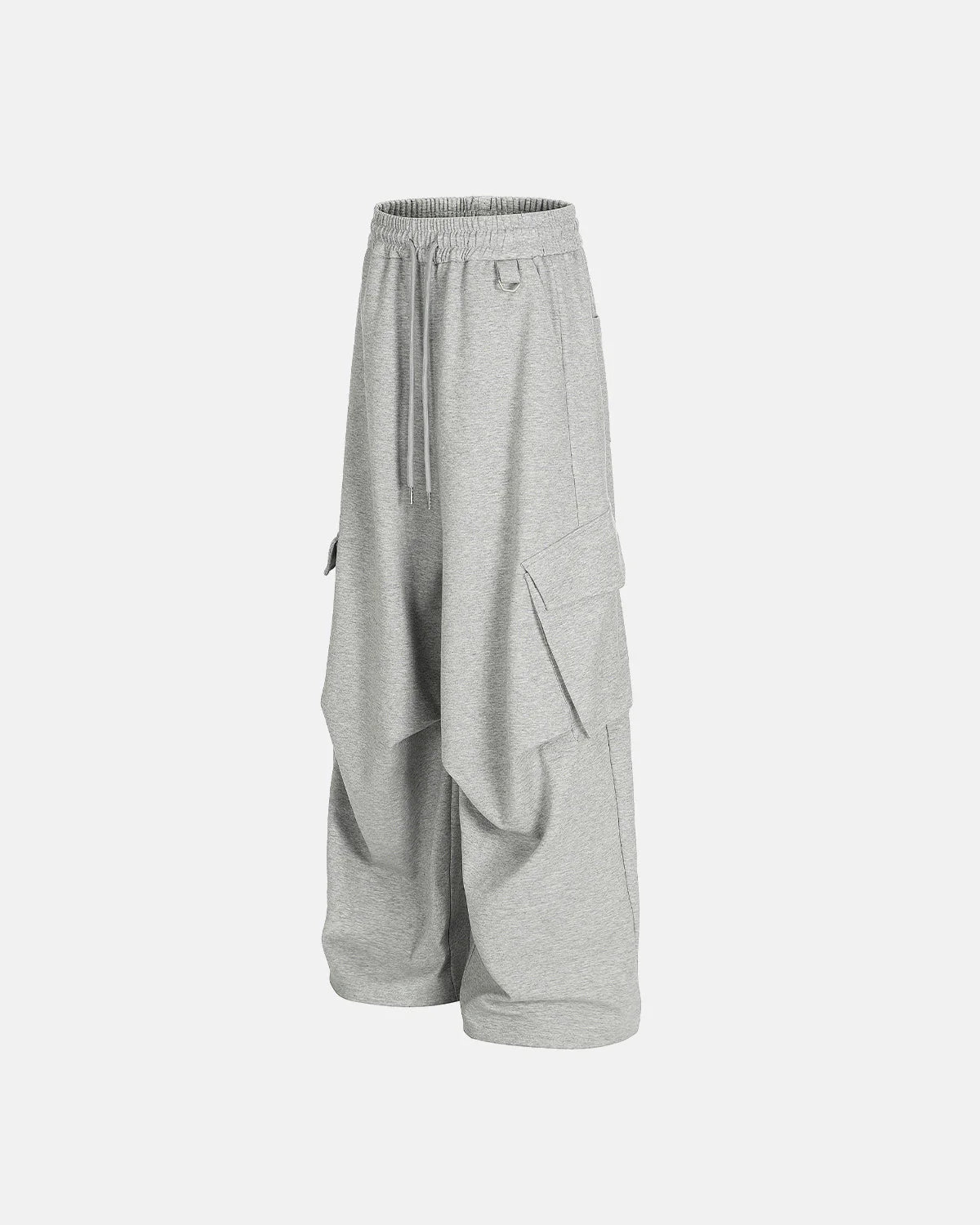 Grey Cargo Baggy Sweatpants | LCDEGO Streetwear