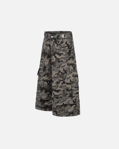 Long Camo Streetwear Shorts | LCDEGO Streetwear