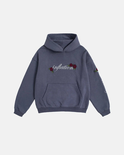 Poker Embroidery Boxy Hoodies | LCDEGO Streetwear