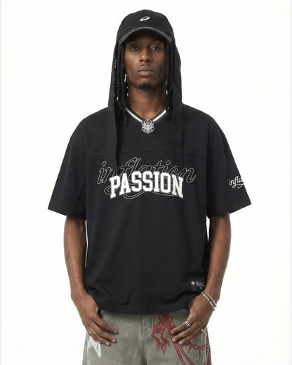 Retro V-Neck Jersey | LCDEGO Streetwear