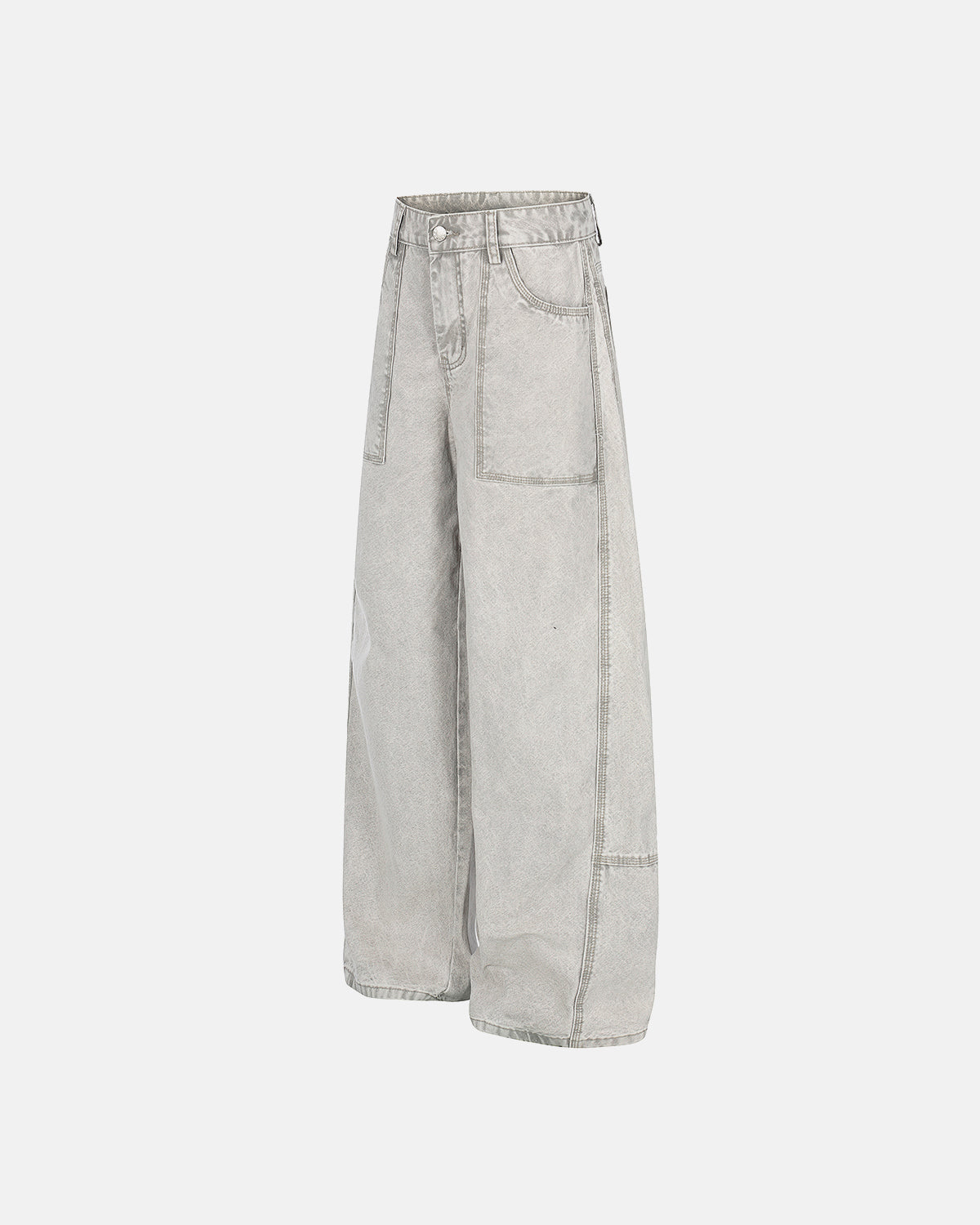 Vintage Washed Baggy Utility Jeans | LCDEGO Streetwear