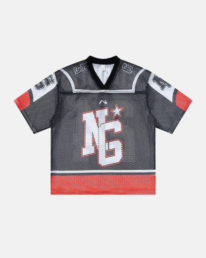 Colorblock Mesh Jersey T-Shirt| LCDEGO Streetwear